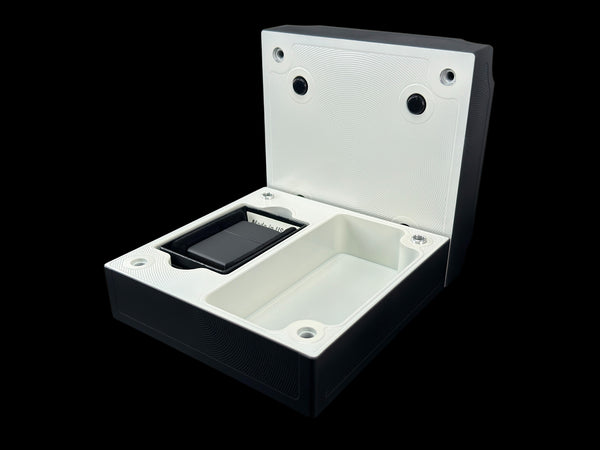 6X6 MATTE BLACK/SATIN WHITE Stashtray