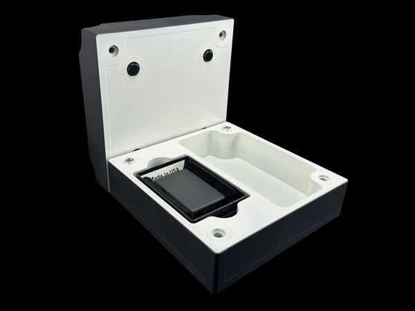 6X6 MATTE BLACK/SATIN WHITE Stashtray