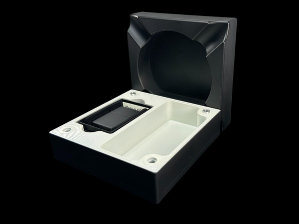 6X6 MATTE BLACK/SATIN WHITE Stashtray