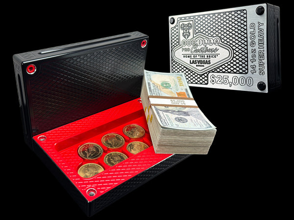 $25k, 14oz Gold Coin BLACK WIDOW Survival Brick (PRICE AS SHOWN $2,299.99)*