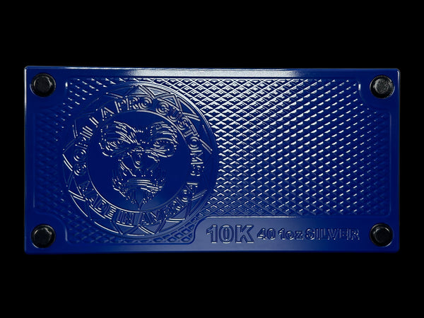 $10k, 40 1oz Silver Coins SATIN ROYAL BLUE/REDRUM Survival Brick (PRICE AS SHOWN $1,999.99)*