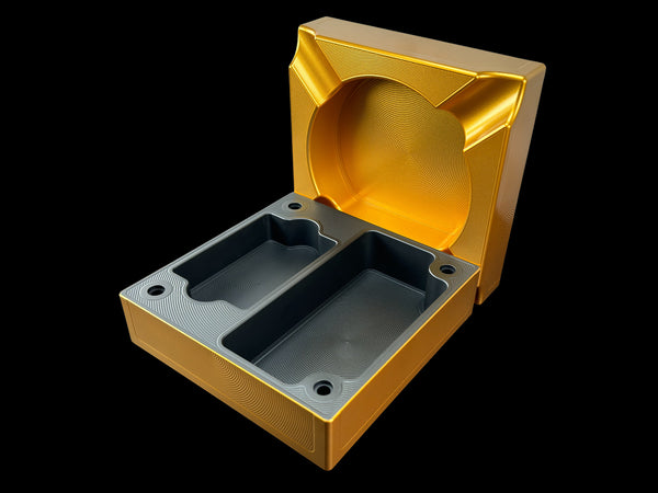 6X6 BRASS/BLACK Stashtray