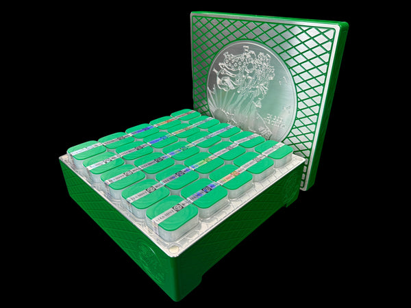 Silver Eagle Monster Brick - EMERALD GREEN - 500oz. Capacity (PRICE AS SHOWN $10,098.98)*