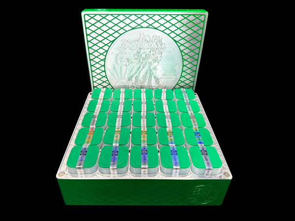 Silver Eagle Monster Brick - EMERALD GREEN - 500oz. Capacity (PRICE AS SHOWN $10,098.98)*