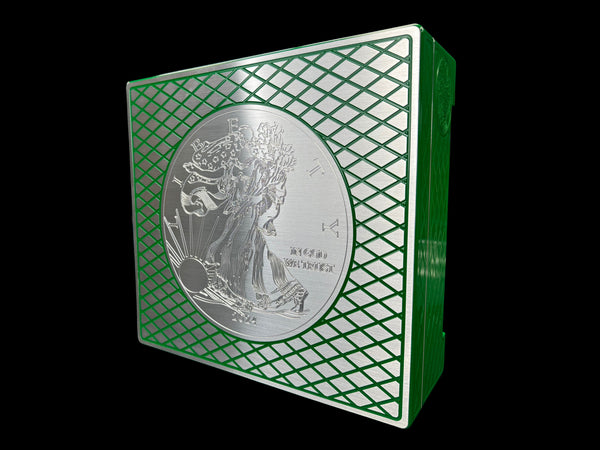 Silver Eagle Monster Brick - EMERALD GREEN - 500oz. Capacity (PRICE AS SHOWN $10,098.98)*