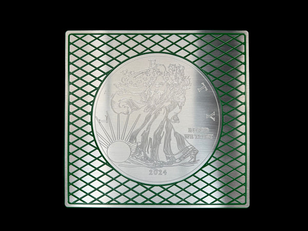 Silver Eagle Monster Brick - EMERALD GREEN - 500oz. Capacity (PRICE AS SHOWN $10,098.98)*