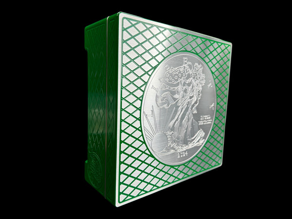 Silver Eagle Monster Brick - EMERALD GREEN - 500oz. Capacity (PRICE AS SHOWN $10,098.98)*