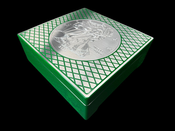 Silver Eagle Monster Brick - EMERALD GREEN - 500oz. Capacity (PRICE AS SHOWN $10,098.98)*