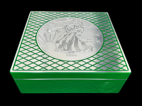 Silver Eagle Monster Brick - EMERALD GREEN - 500oz. Capacity (PRICE AS SHOWN $10,098.98)*