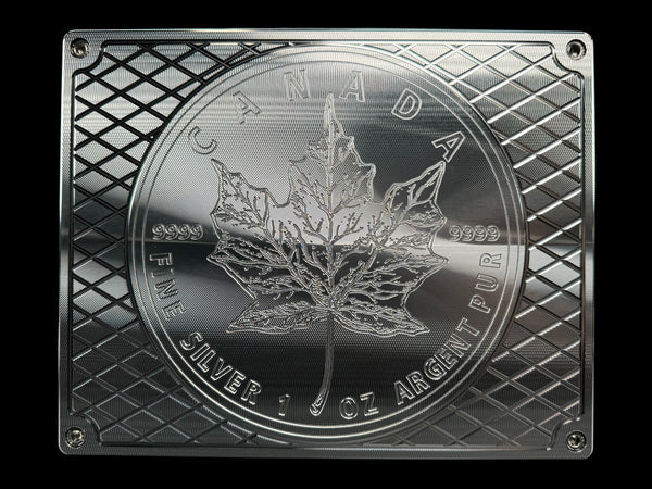 Silver Maple Leaf Monster Brick - MACHINED - 500oz. Capacity (PRICE AS SHOWN $6,899.98)*