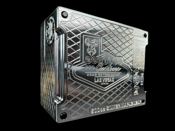 Silver Maple Leaf Monster Brick - MACHINED - 500oz. Capacity (PRICE AS SHOWN $6,899.98)*