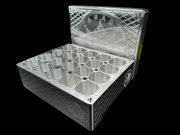 Silver Maple Leaf Monster Brick - MACHINED - 500oz. Capacity (PRICE AS SHOWN $6,899.98)*