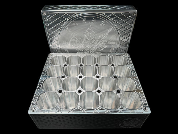 Silver Maple Leaf Monster Brick - MACHINED - 500oz. Capacity (PRICE AS SHOWN $6,899.98)*