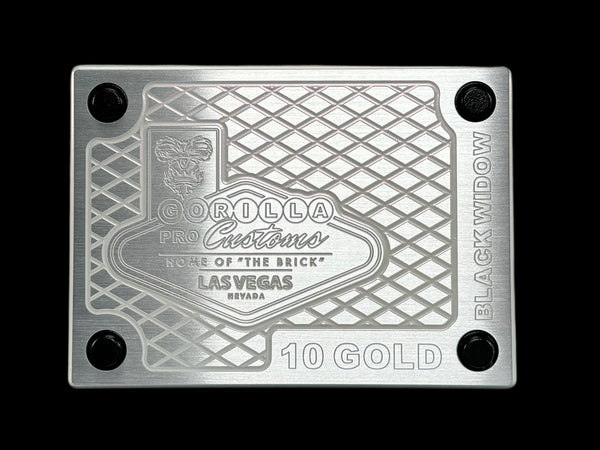 10 PAMP LUSTER WHITE/AK BLACK Brick (PRICE AS SHOWN $3,598.99)*