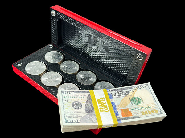 $10k, 40 1oz Silver Coins REVERSE BLACK WIDOW Survival Brick (PRICE AS SHOWN $1,999.99)*