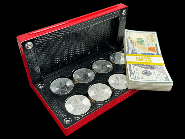 $10k, 40 1oz Silver Coins REVERSE BLACK WIDOW Survival Brick (PRICE AS SHOWN $1,999.99)*