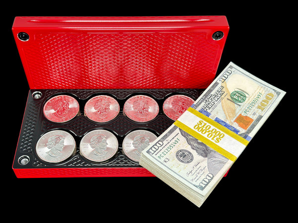 $10k, 40 1oz Silver Coins REVERSE BLACK WIDOW Survival Brick (PRICE AS SHOWN $1,999.99)*