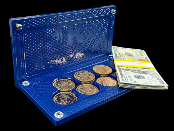 $1k, 14oz Gold Coins SATIN ROYAL BLUE Survival Brick (PRICE AS SHOWN $1,719.99)*