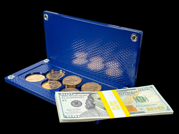 $1k, 14oz Gold Coins SATIN ROYAL BLUE Survival Brick (PRICE AS SHOWN $1,719.99)*