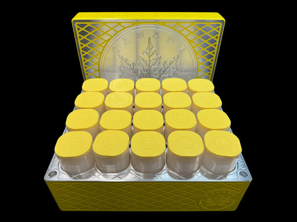 Silver Maple Leaf Monster Brick - SATIN YELLOW - 500oz. Capacity (PRICE AS SHOWN $10,098.98)*