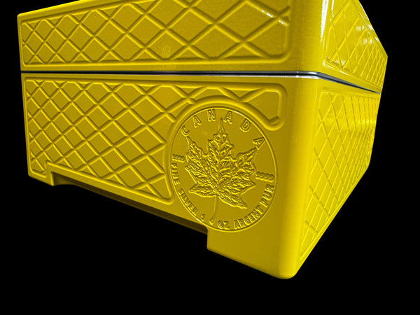 Silver Maple Leaf Monster Brick - SATIN YELLOW - 500oz. Capacity (PRICE AS SHOWN $10,098.98)*