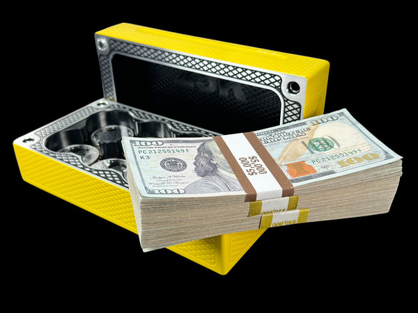 $25k, 80oz Silver Coin SATIN YELLOW/AK BLACK Survival Brick (PRICE AS SHOWN $3,098.99)*