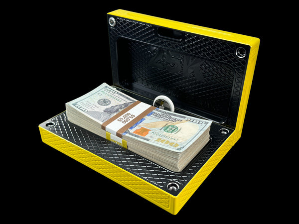 HEAVY POCKET Brick - SATIN YELLOW/AK BLACK - $25,000 Capacity (PRICE AS SHOWN $2,798.99)*