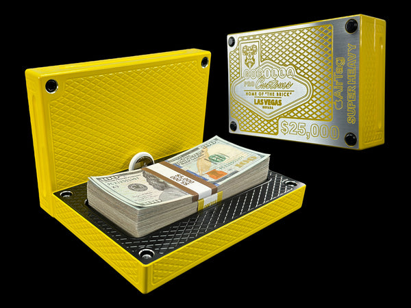 HEAVY POCKET Brick - SATIN YELLOW/AK BLACK - $25,000 Capacity (PRICE AS SHOWN $2,798.99)*