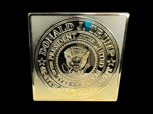 24K Gold Donald J. Trump Coaster Set