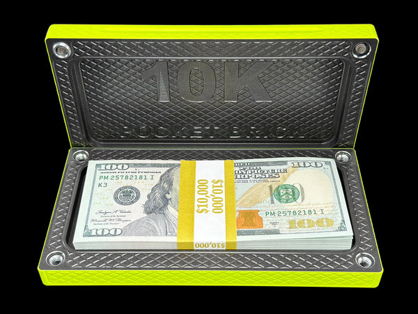 HEAVY POCKET Brick - NEON YELLOW/STEEL GRAY - $10,000 Capacity (PRICE AS SHOWN $1,799.99)*