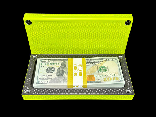 HEAVY POCKET Brick - NEON YELLOW/STEEL GRAY - $10,000 Capacity (PRICE AS SHOWN $1,799.99)*