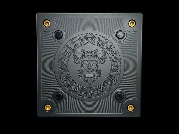 6X6 BLACK/BRASS Stashtray