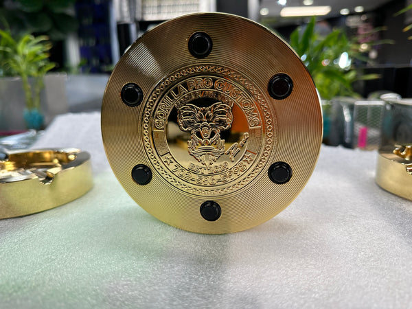 24k GOLD PLATED 5'' ASHTRAY weight 19oz